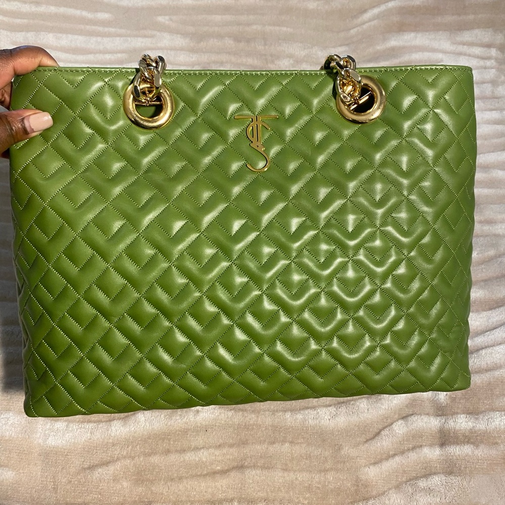 Tori Soudan Green Leather Bag